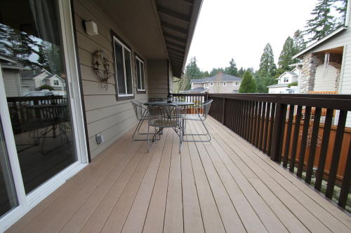 Lower level fireplace